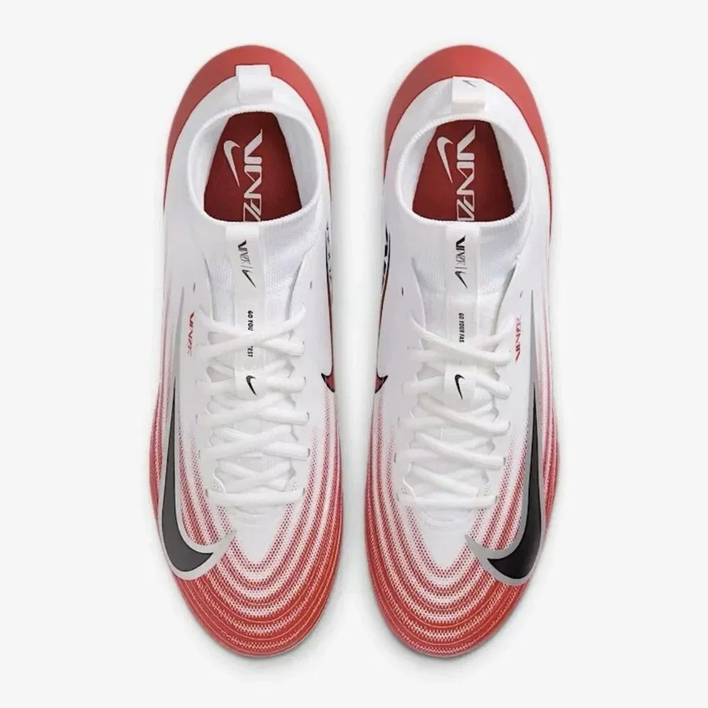 NEW Nike Zoom Air Vapor Pro 1 Football Cleats White Red FB3298-102 Men’s 14.5
